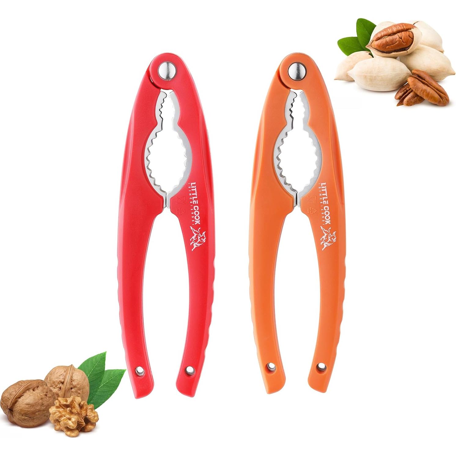 Cascanueces de Acero Inoxidable Little Cook - 2 Piezas, Ergonómico