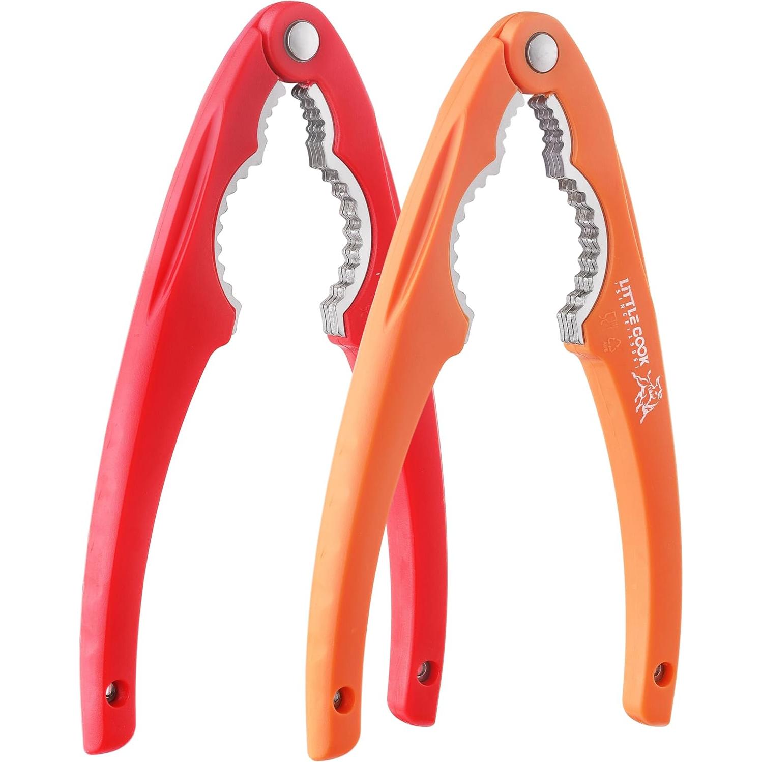 Cascanueces de Acero Inoxidable Little Cook - 2 Piezas, Ergonómico