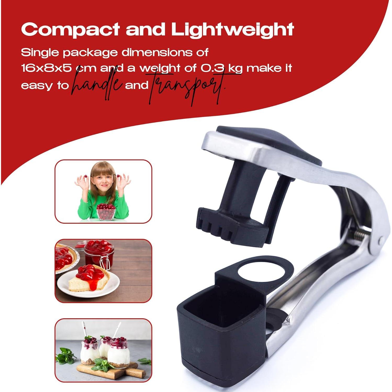 Herramienta 2 en 1 para Quitar Huesos de Cereza Genérico