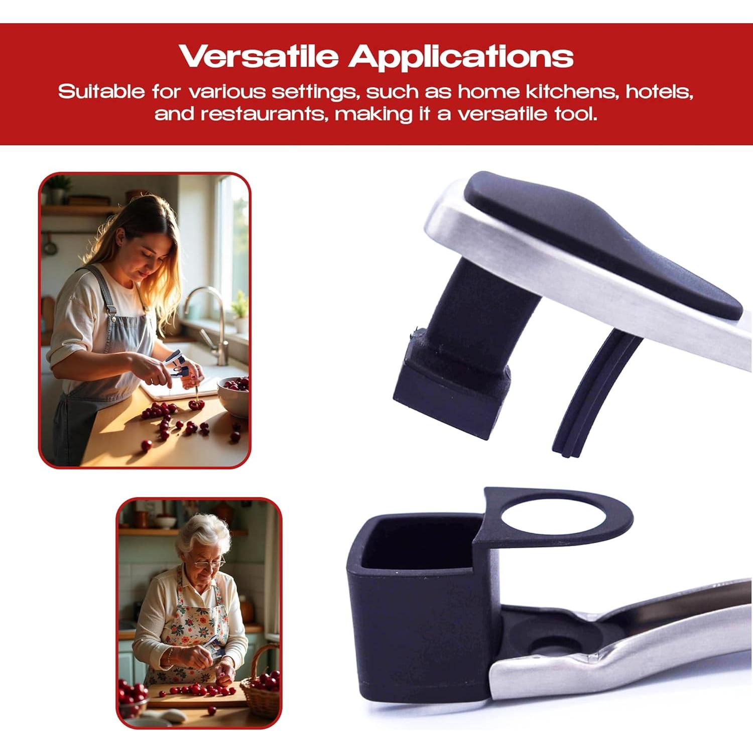 Herramienta 2 en 1 para Quitar Huesos de Cereza Genérico