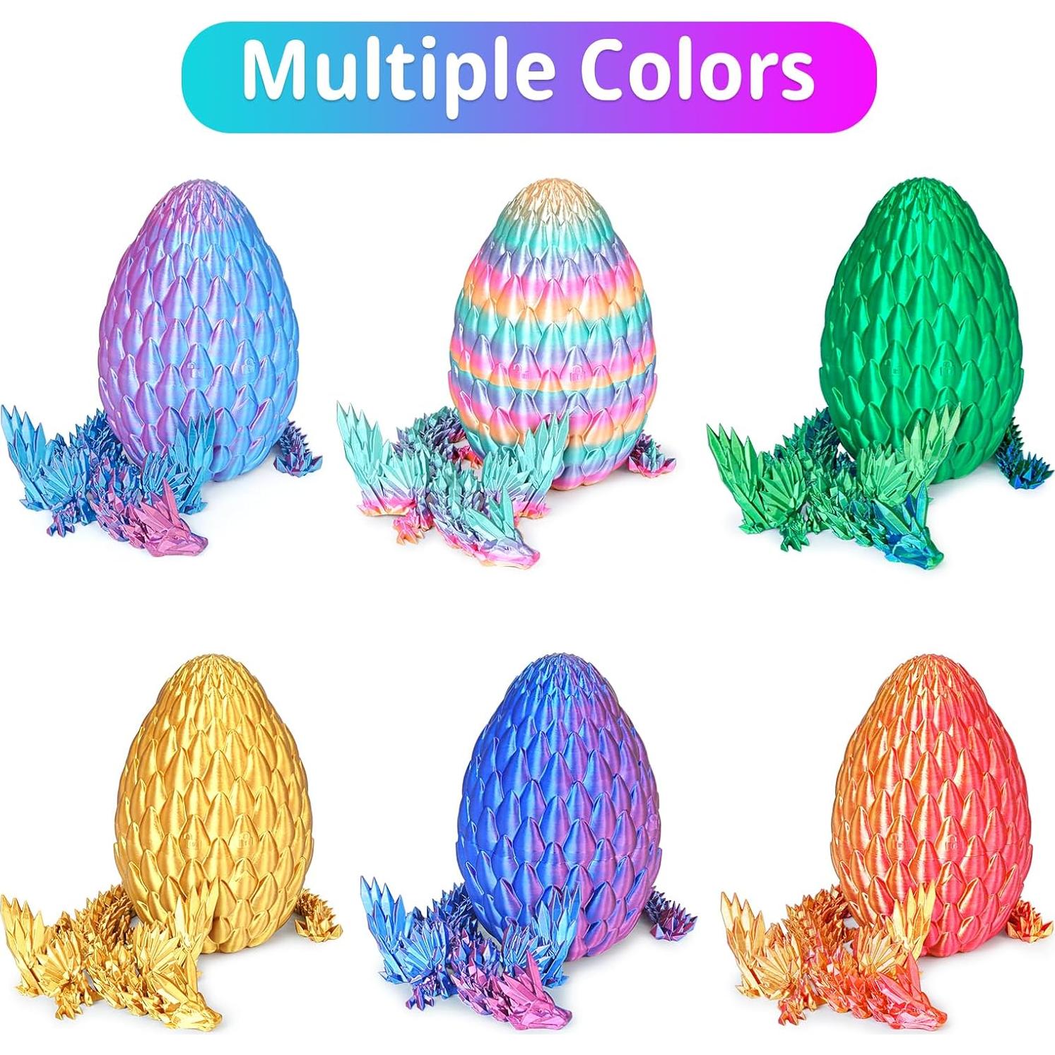 Huevo de Dragón Gradiente Grande Azul Púrpura Juguete