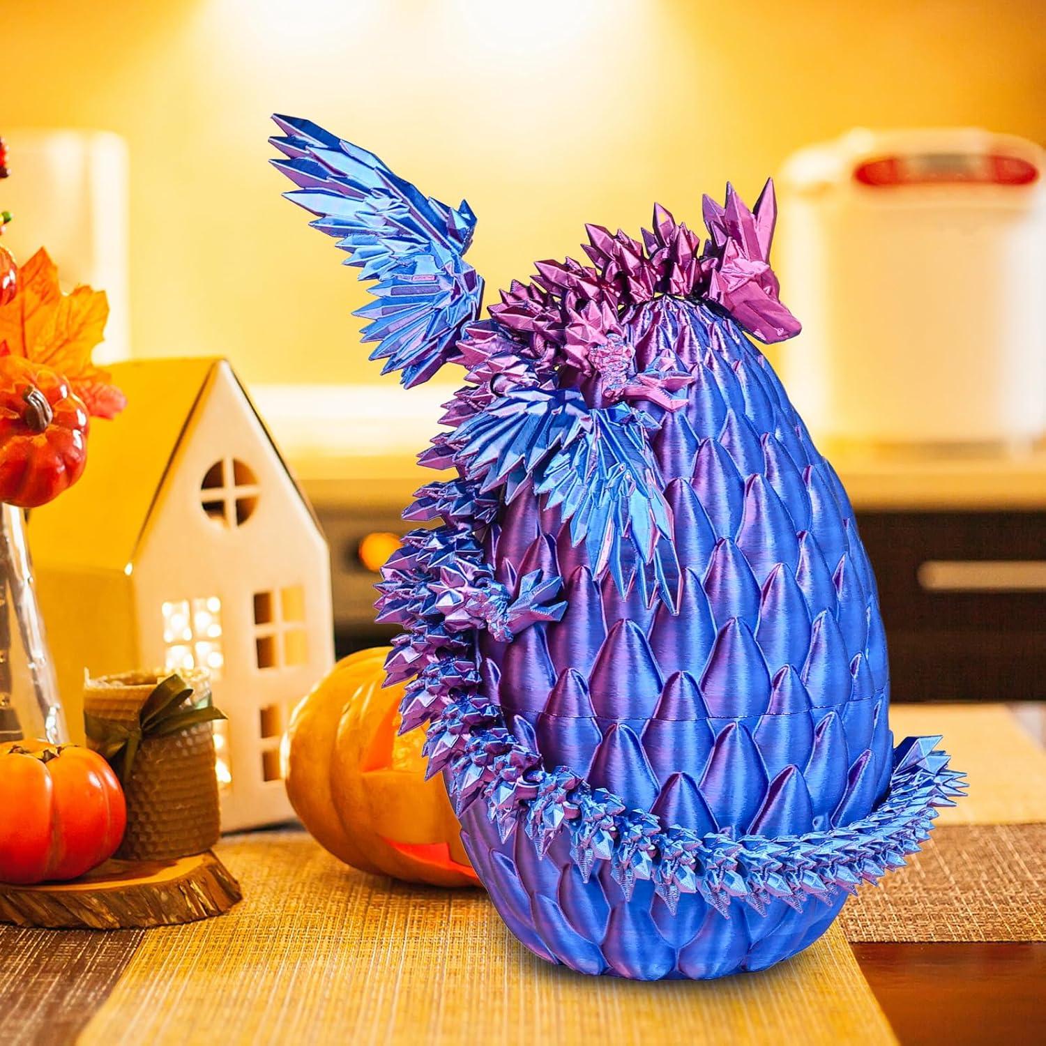 Huevo de Dragón Gradiente Grande Azul Púrpura Juguete