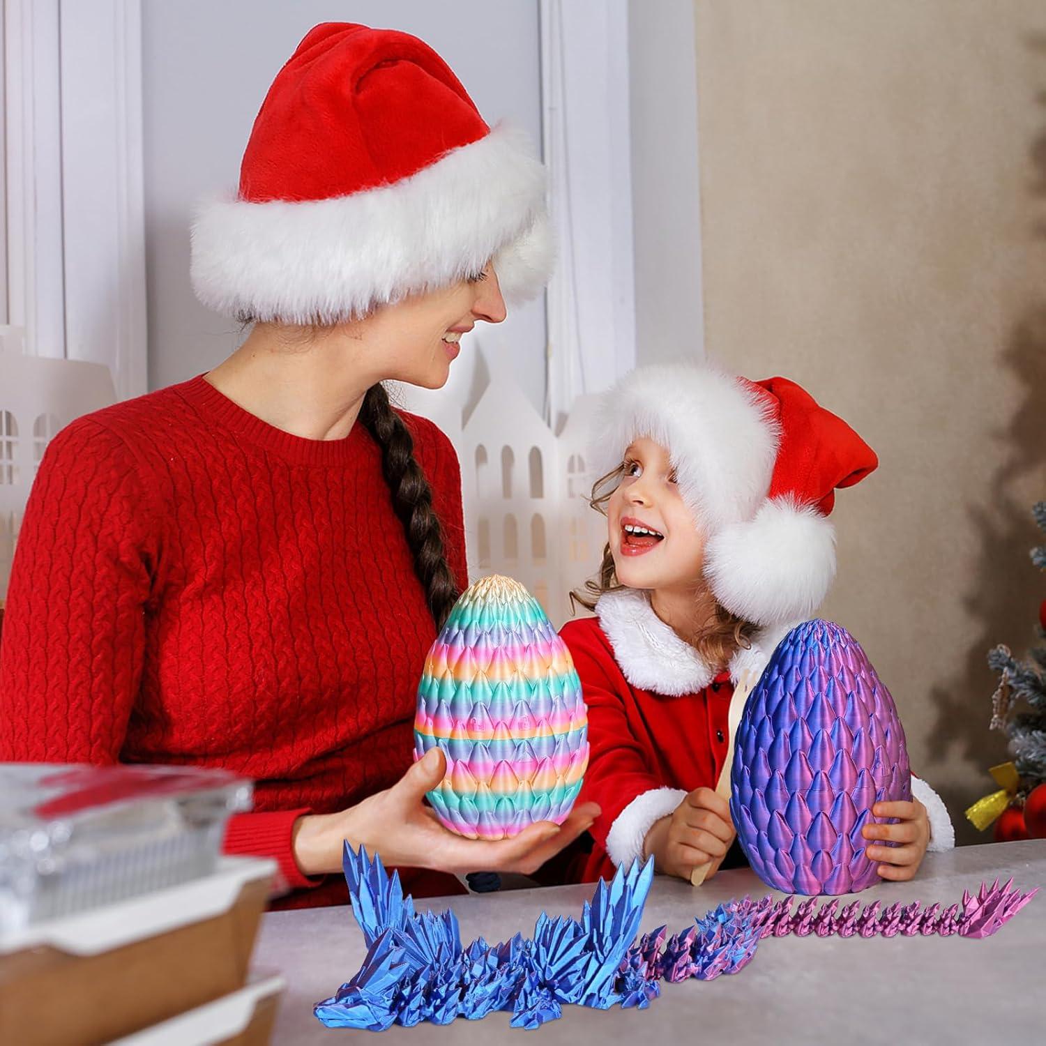 Huevo de Dragón Gradiente Grande Azul Púrpura Juguete