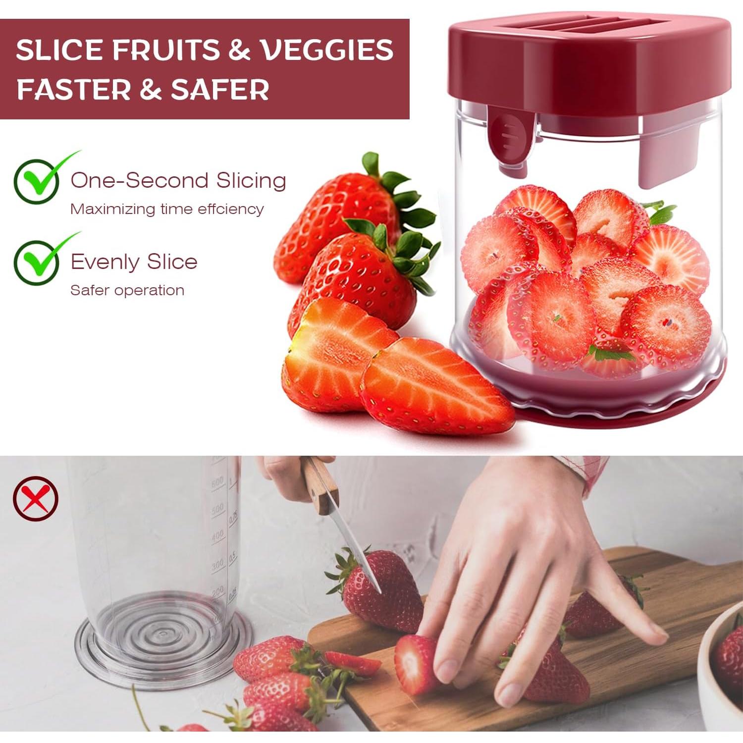 Cortadora de Frutas Holyenten - Acero Inoxidable, 11.2x8.6cm