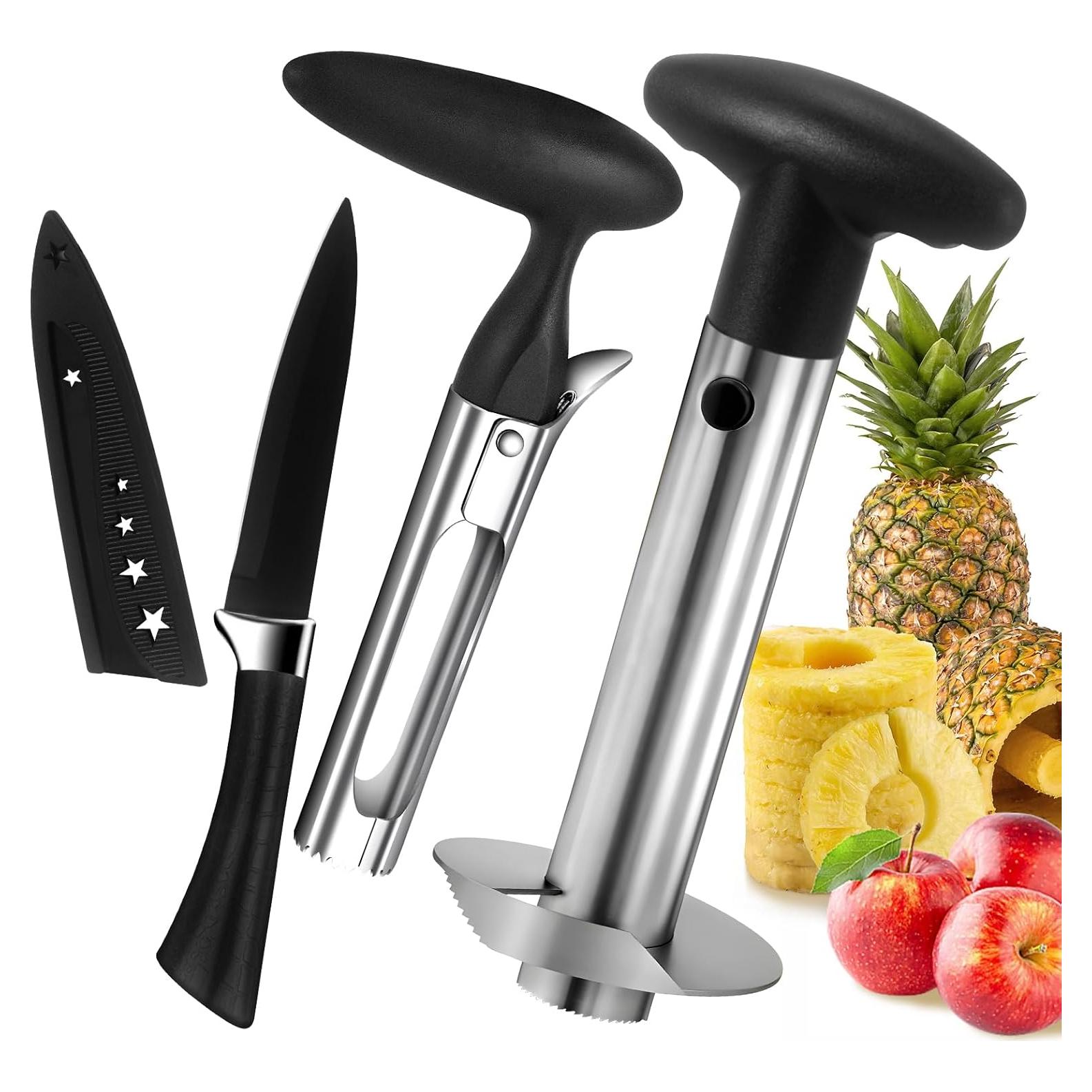 Cortador y Descorazonador de Piña OERPHO Acero Inoxidable 24 cm