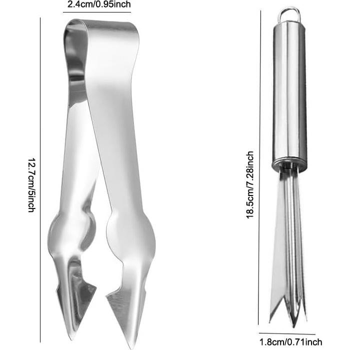 Paquete de 4 Herramientas para Piña TorSor - Acero Inoxidable