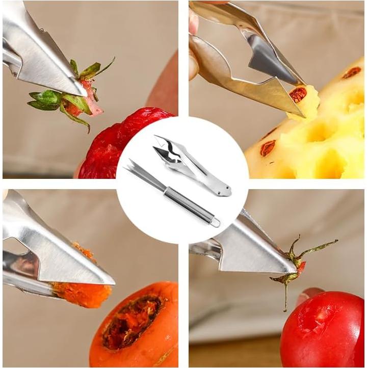 Paquete de 4 Herramientas para Piña TorSor - Acero Inoxidable