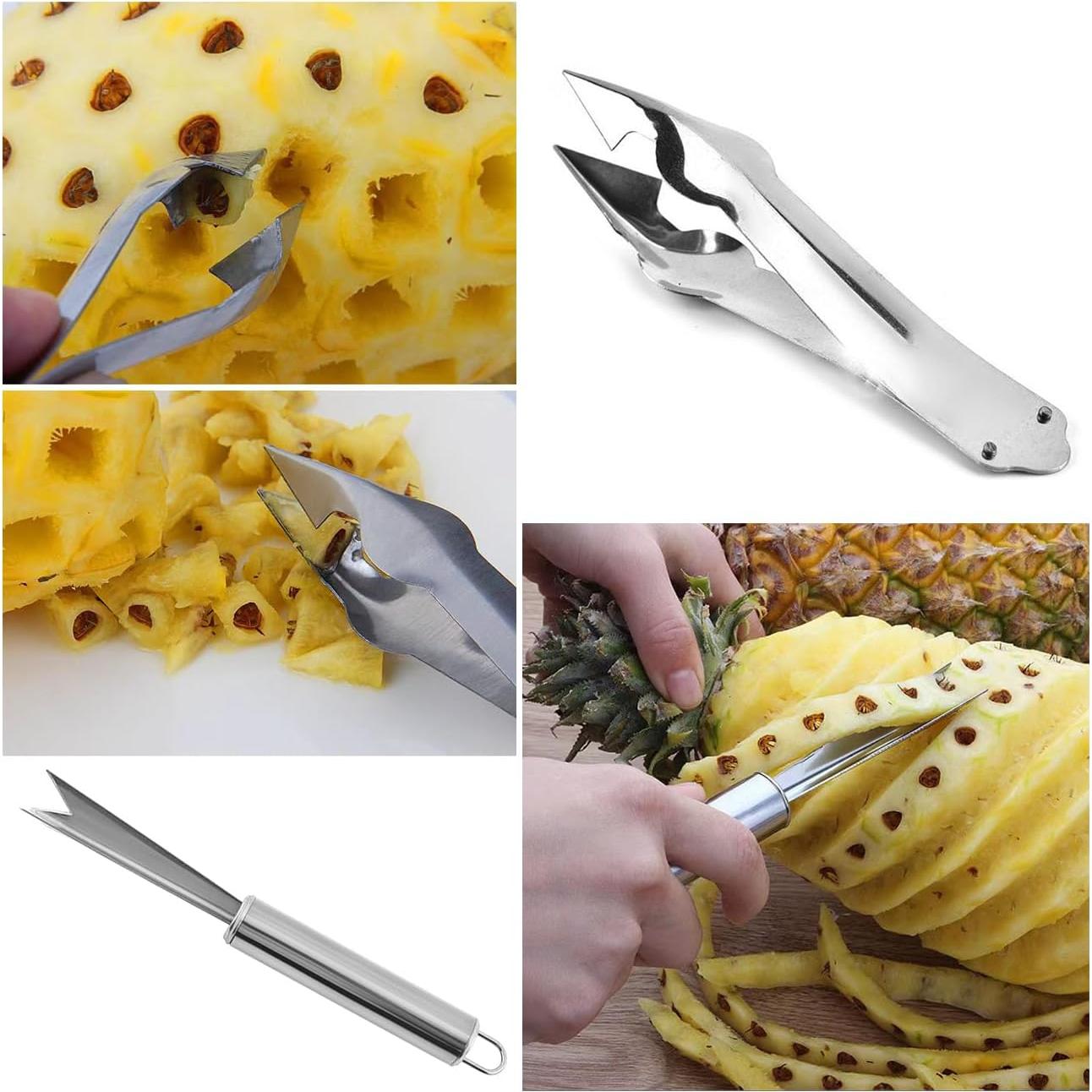 Paquete de 4 Herramientas para Piña TorSor - Acero Inoxidable