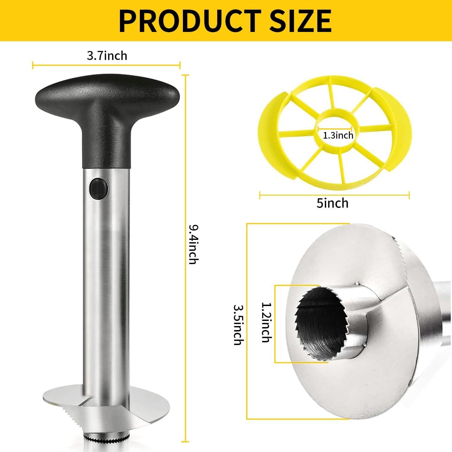 Cortador y Descorazonador de Piña Reluhe Acero Inoxidable 304