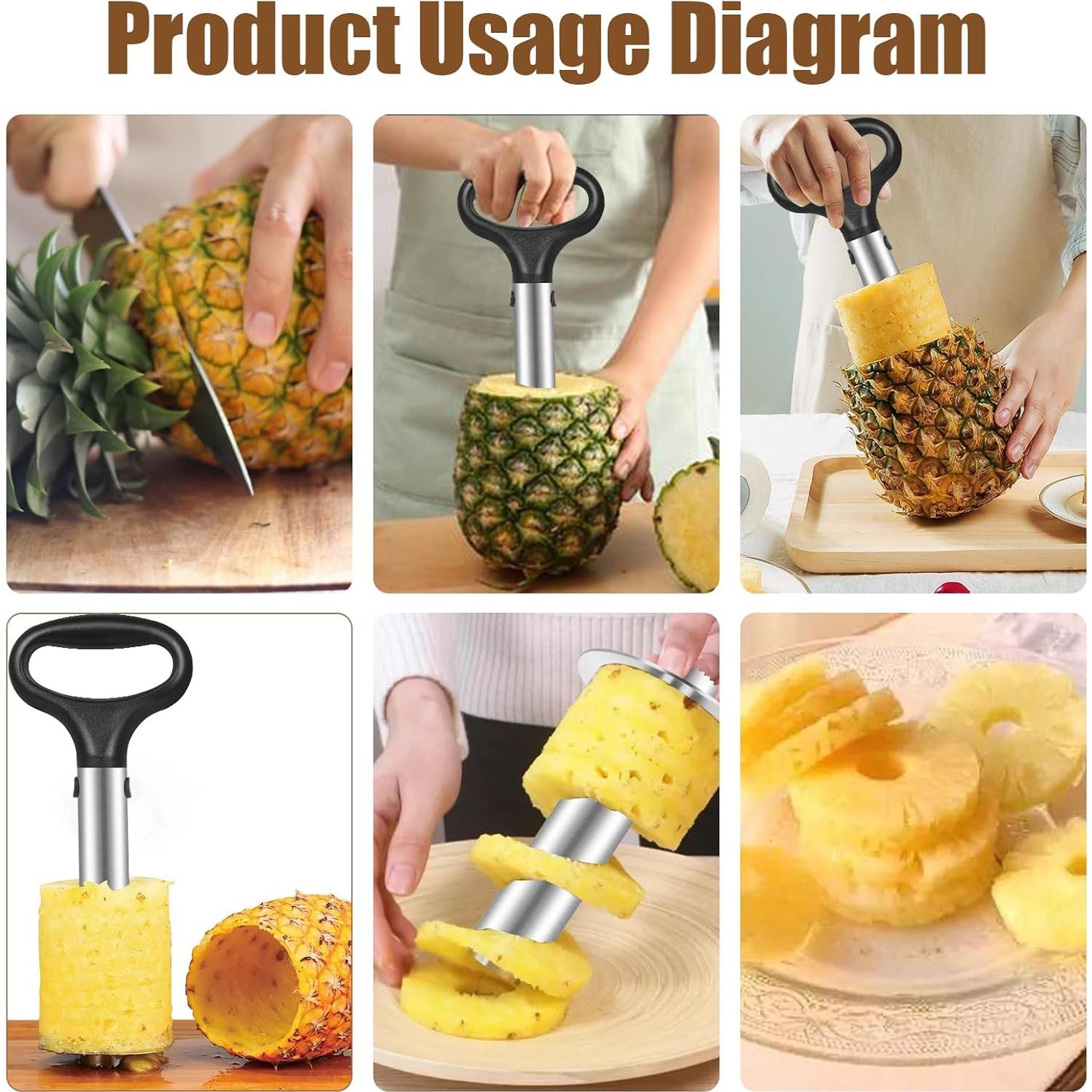 Cortador y Rebanador de Piña Cook Guy - Acero Inoxidable