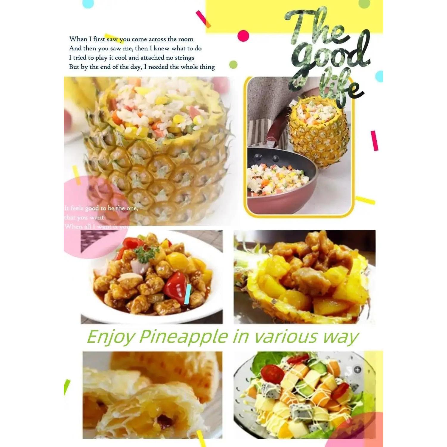 Cortador y Corador de Piña VATUKOK de Acero Inoxidable