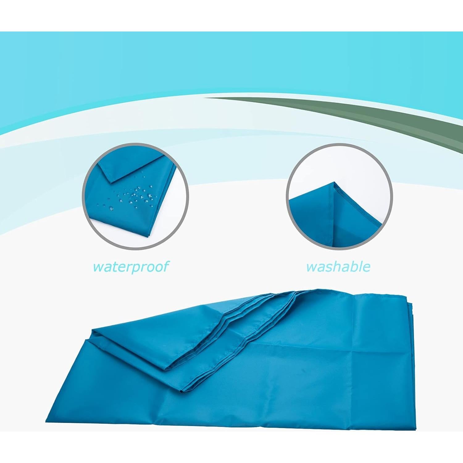 Hoja Deslizante Tubular LOSCHEN 72x72cm Azul Lago para Pacientes