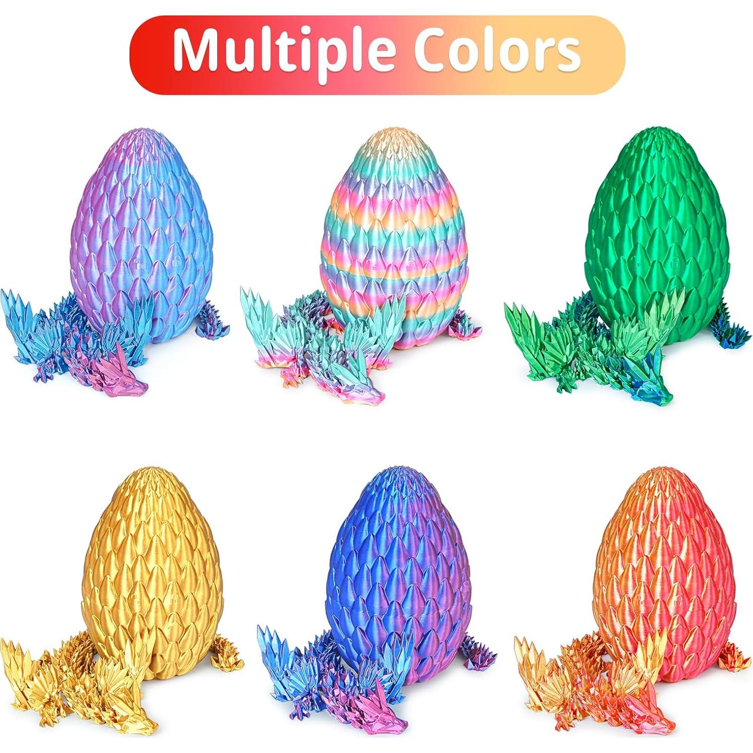 Huevo de Dragón Gradiente Rojo Llama Grande Juguete