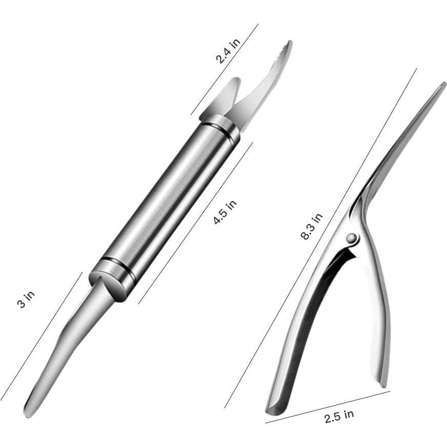 Juego de Herramientas para Limpiar Camarones SUPERBEAR 3 Piezas