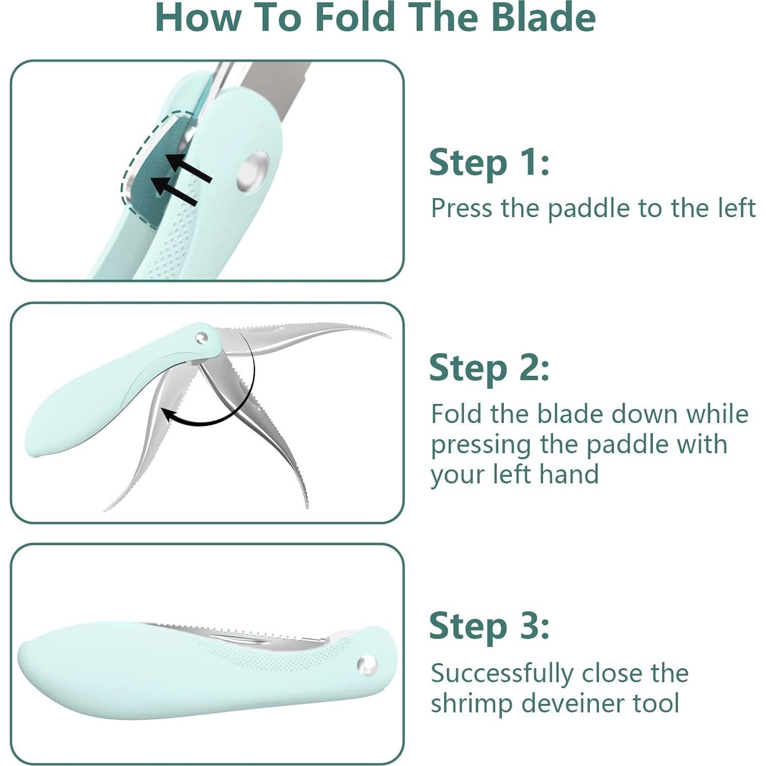 Pelador de Camarones WhiteRhino con Cuchilla de Acero Inoxidable