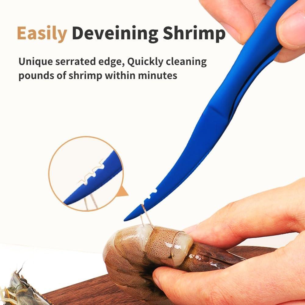 Desvenador de Camarones Adorambling de Acero Inoxidable 16.5 cm