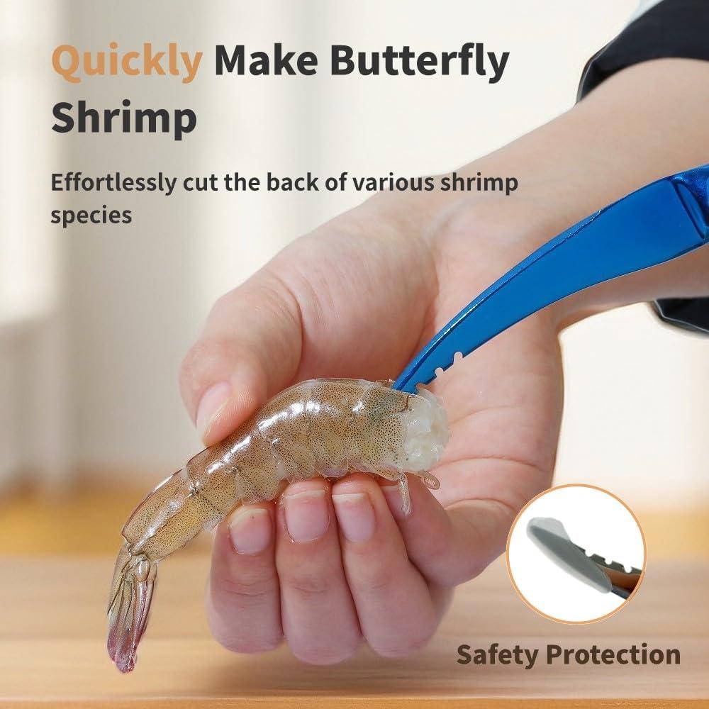 Desvenador de Camarones Adorambling de Acero Inoxidable 16.5 cm