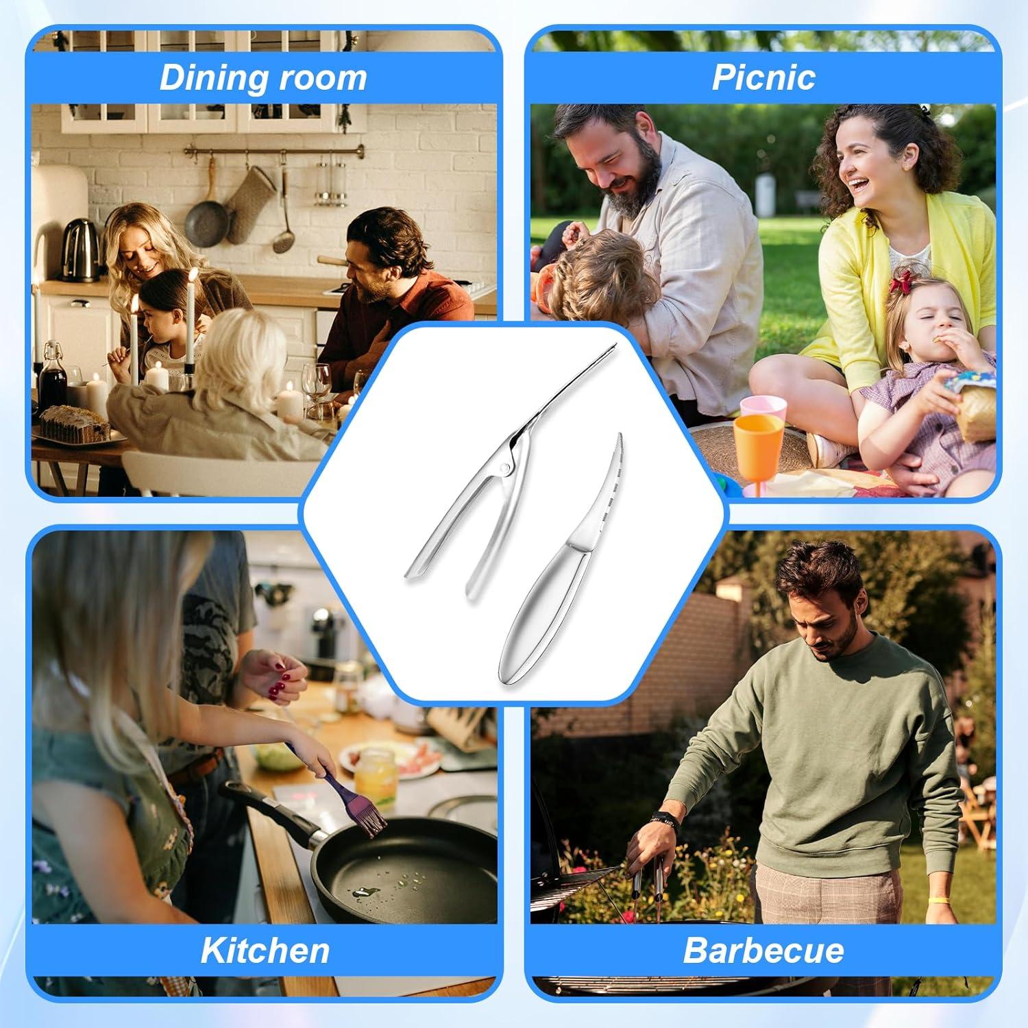 Juego de Herramientas de Acero Inoxidable para Camarones Apausvcm