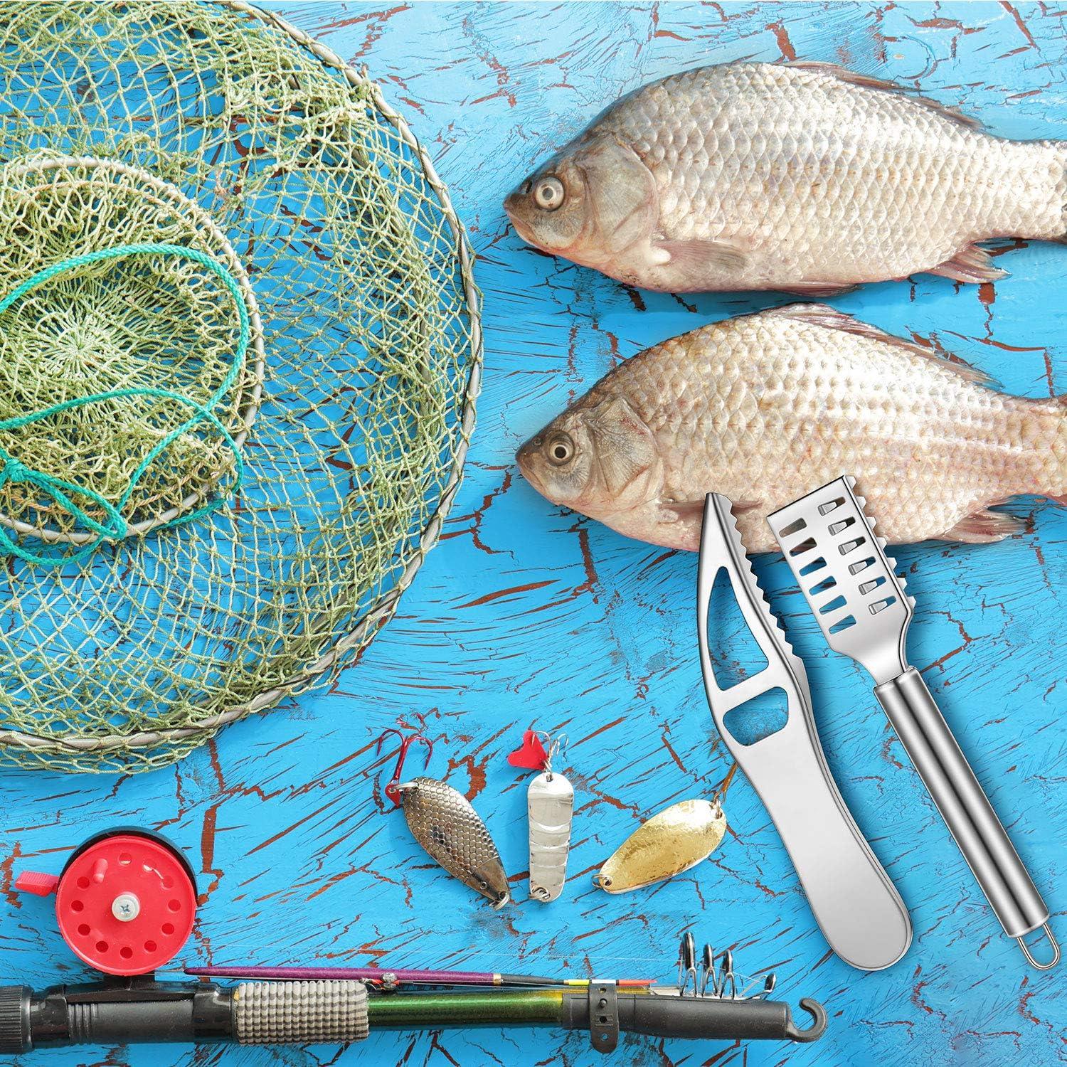 Juego de 4 Removedores de Escamas de Pescado Honoson - Acero Inoxidable