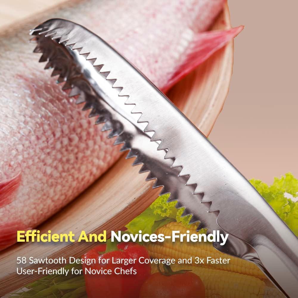 Removedor de Escamas de Pescado Inoxidable SUPERBEAR 22.1 cm