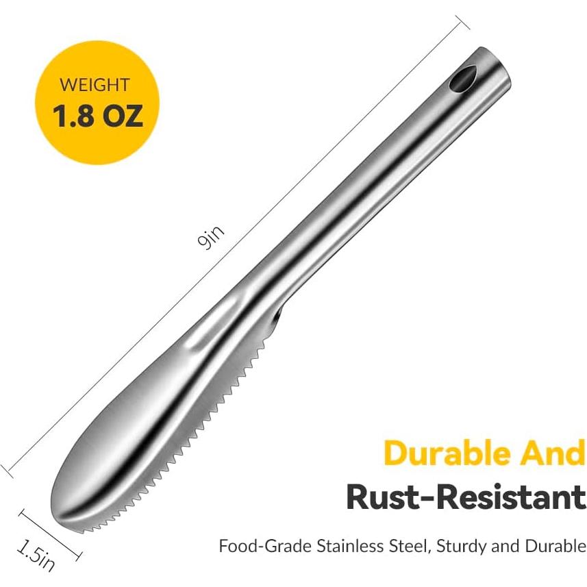 Removedor de Escamas de Pescado Inoxidable SUPERBEAR 22.1 cm