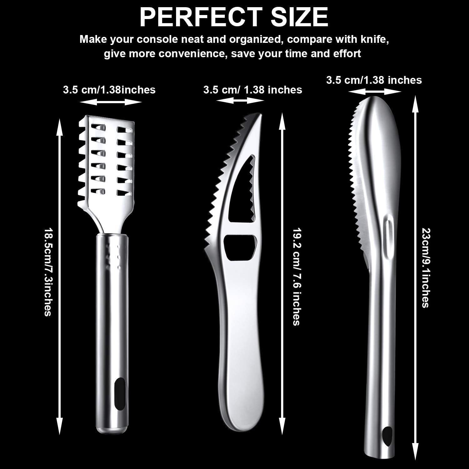 Mudder 6 Piezas Cepillos Removedores de Escamas de Pescado Acero Inoxidable