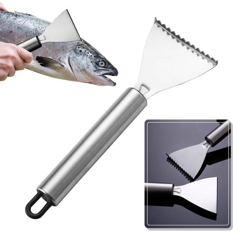 Paquete de 4 Raspadores de Escamas de Pescado TorSor Acero Inoxidable