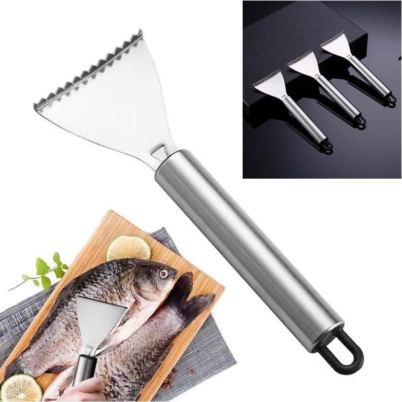 Paquete de 4 Raspadores de Escamas de Pescado TorSor Acero Inoxidable