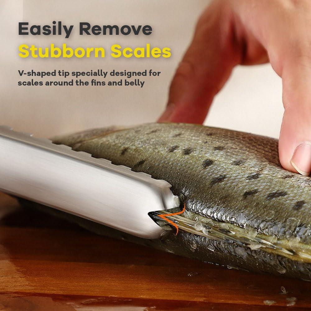 Removedor de Escamas de Pescado Adorambling Acero Inoxidable 21.1 cm