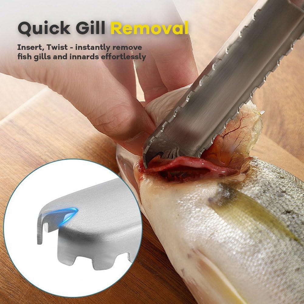 Removedor de Escamas de Pescado Adorambling Acero Inoxidable 21.1 cm
