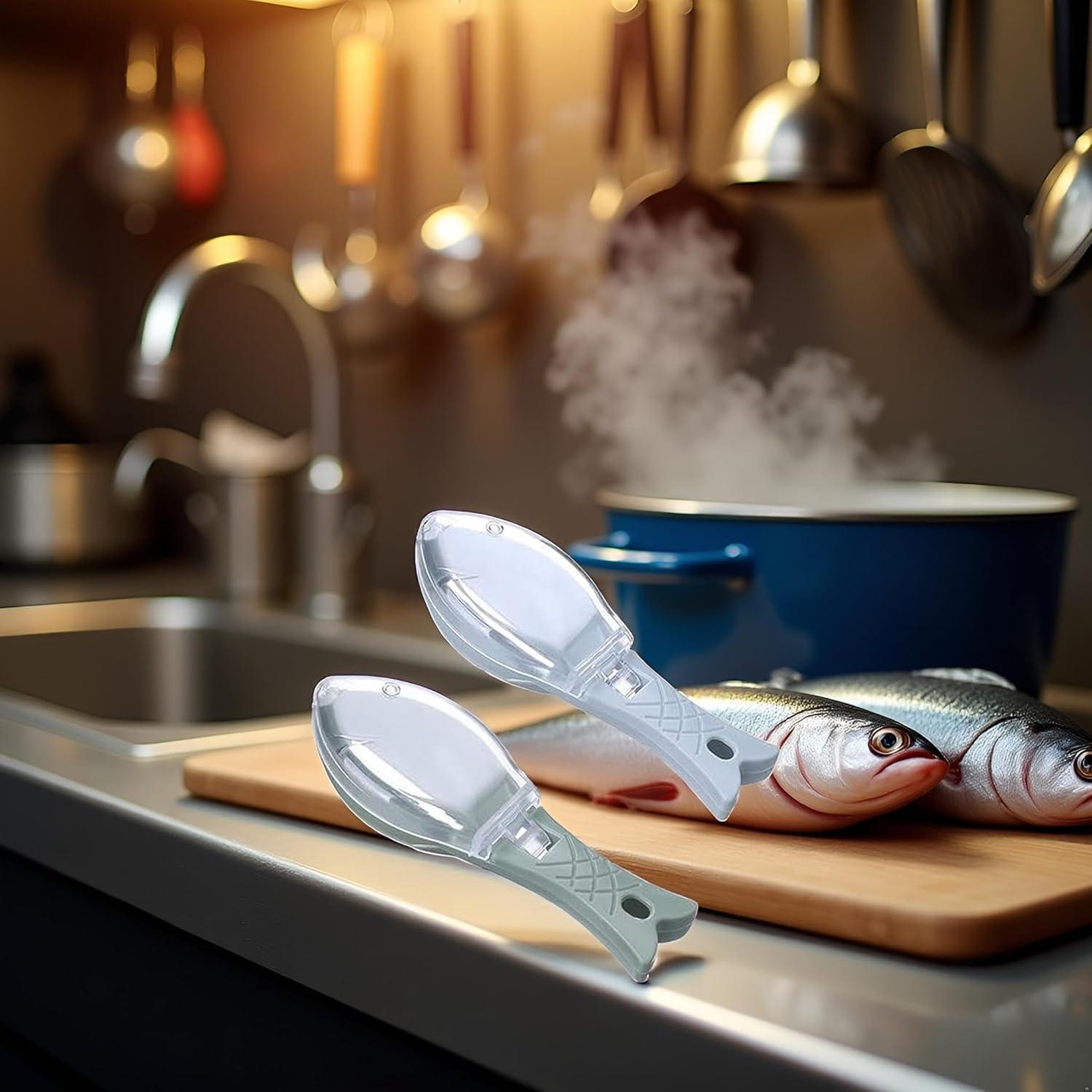 Juego de 2 Removedores de Escamas BWESOO - Azul y Verde