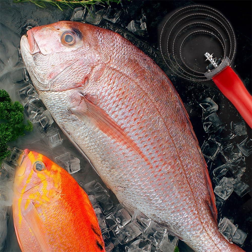 Cepillo Removedor de Escamas de Pescado Acero Inoxidable 2 Pzas