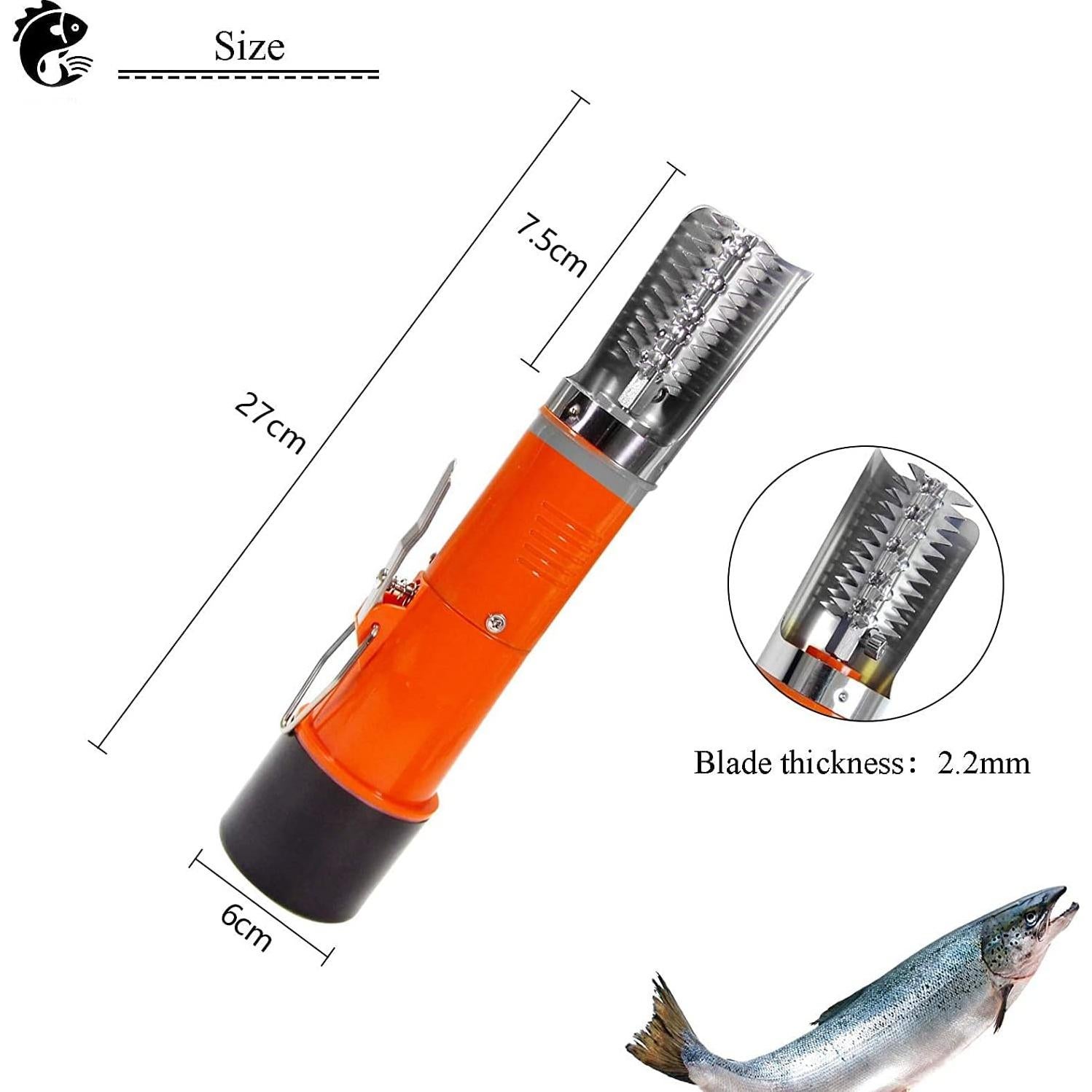 Rascador de Pescado Eléctrico MXBAOHENG con 2 Baterías 2200mAh