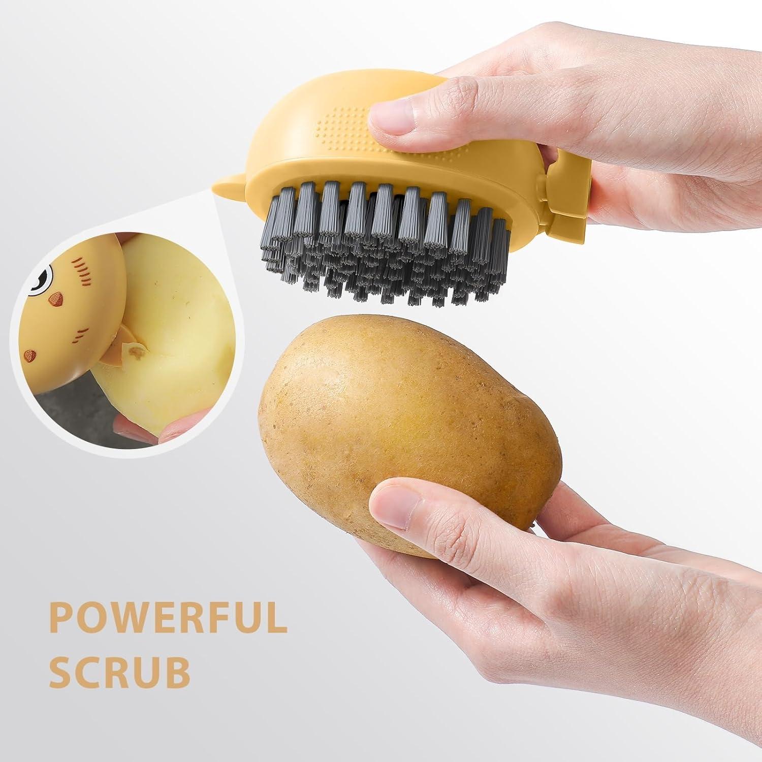 Cepillos de Verduras Lumkew 2 Pcs - Patatas y Champiñones