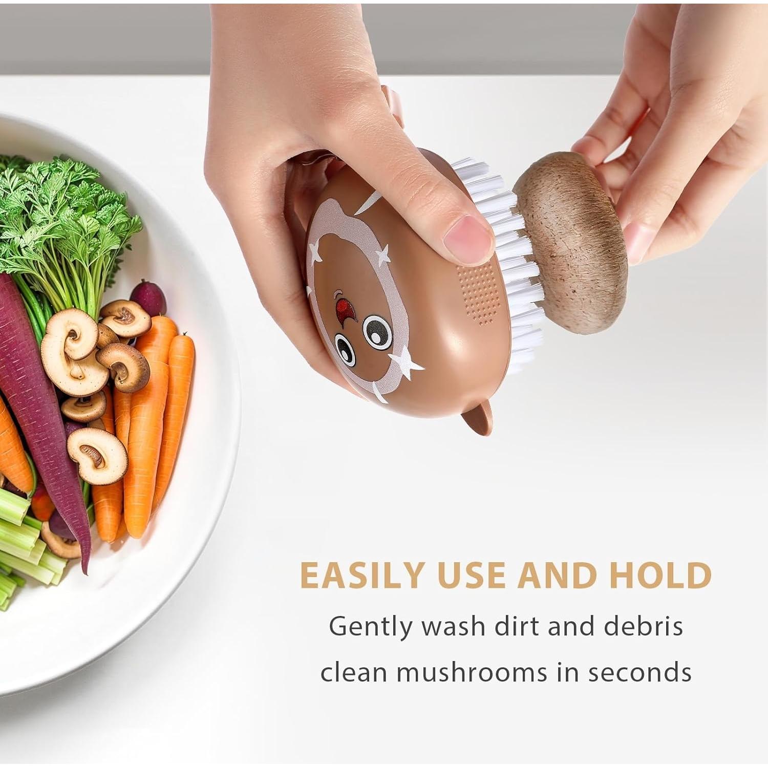 Cepillos de Verduras Lumkew 2 Pcs - Patatas y Champiñones