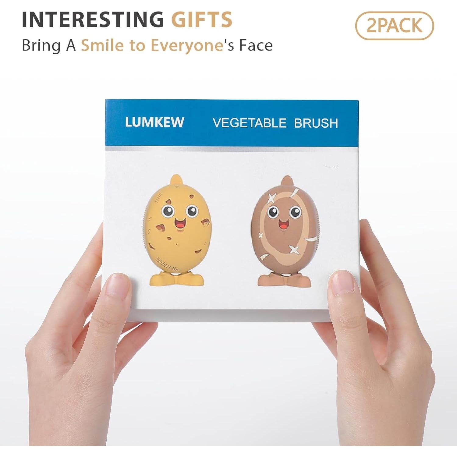 Cepillos de Verduras Lumkew 2 Pcs - Patatas y Champiñones