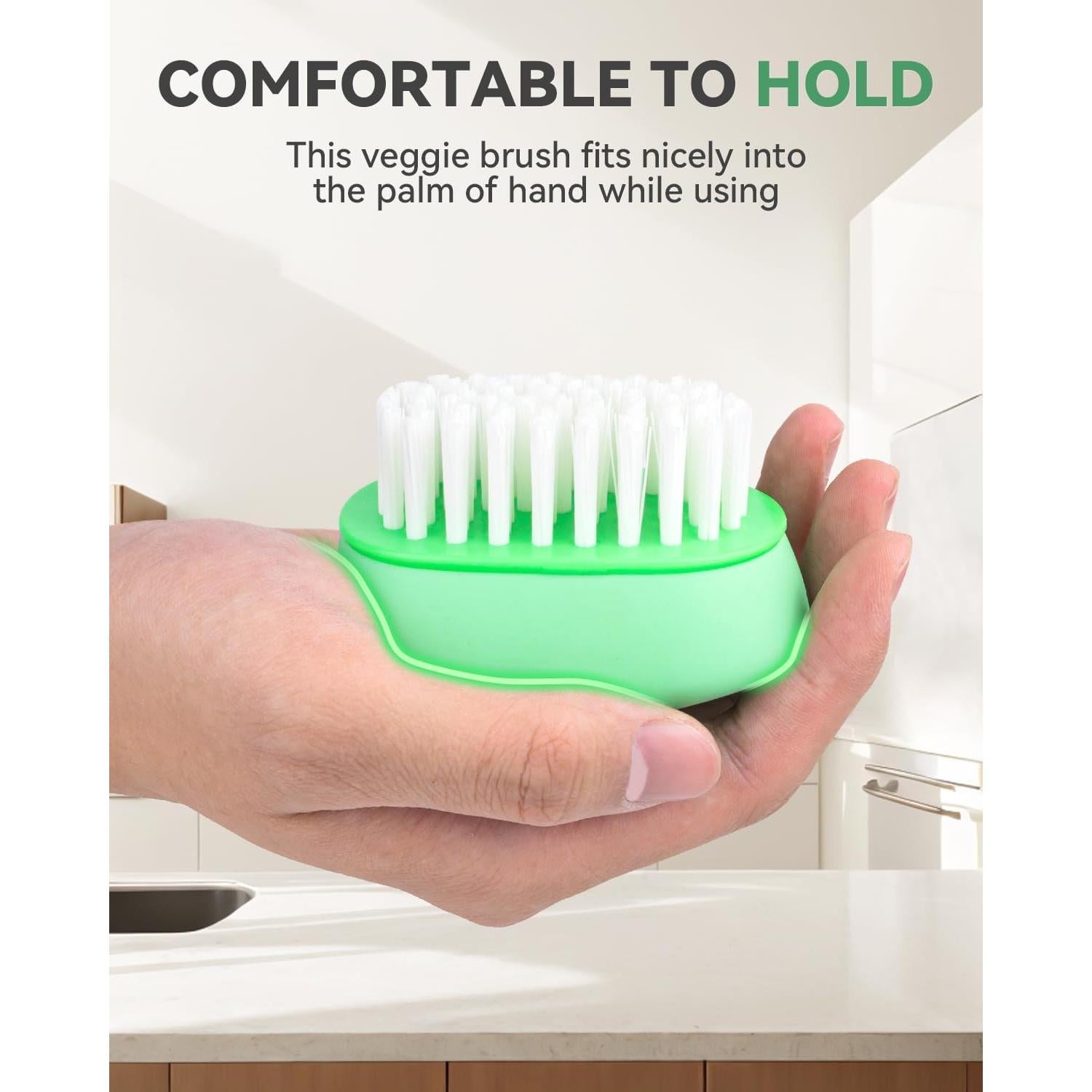 Cepillo de Verduras SXhyf con Cerdas Duras - Apto Lavavajillas