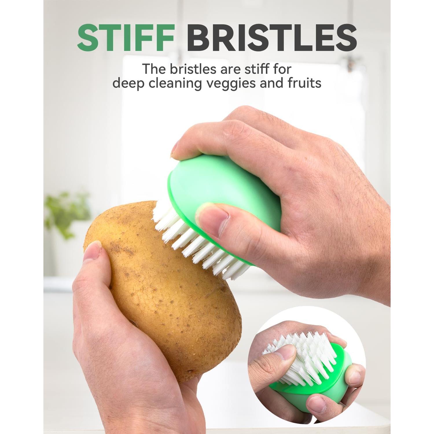 Cepillo de Verduras SXhyf con Cerdas Duras - Apto Lavavajillas