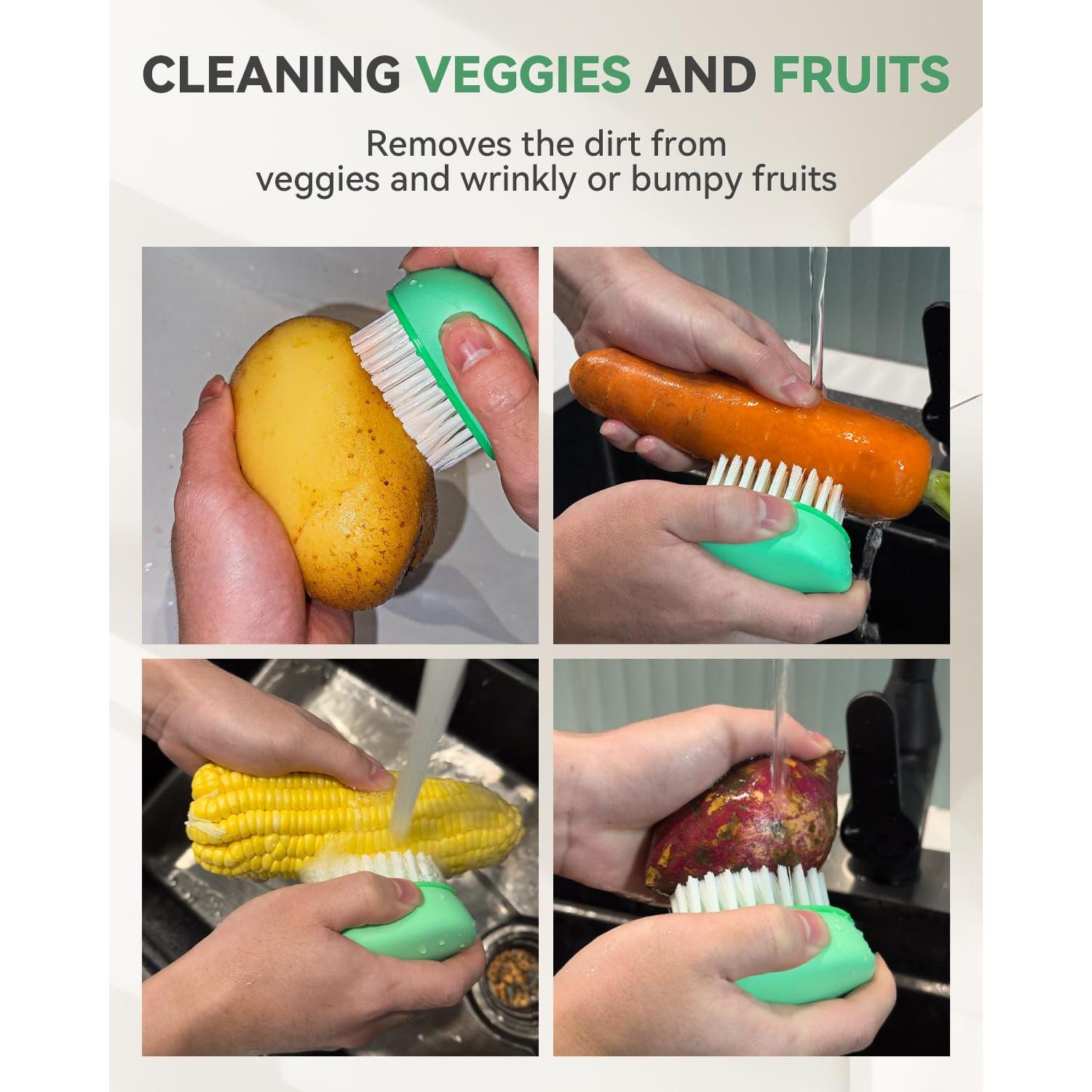 Cepillo de Verduras SXhyf con Cerdas Duras - Apto Lavavajillas