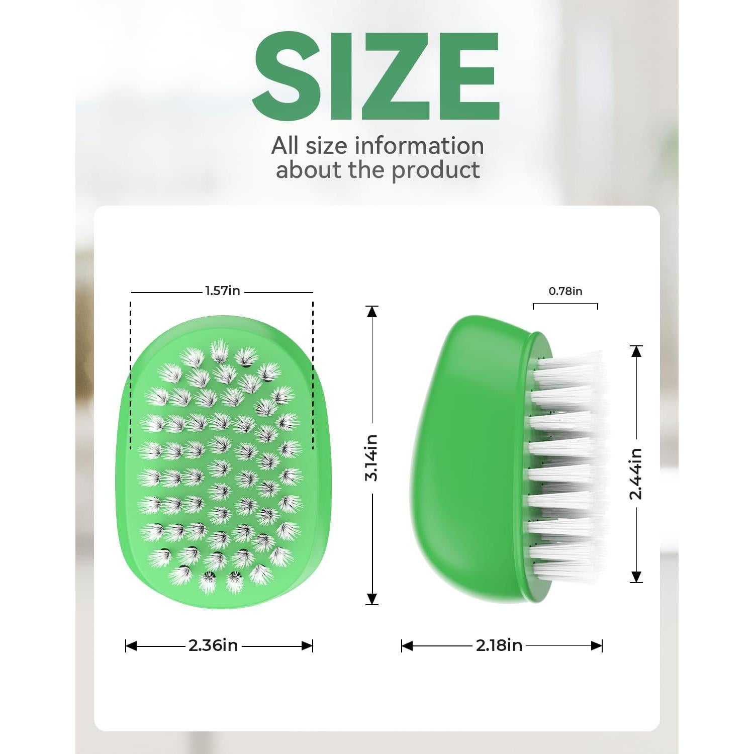 Cepillo de Verduras SXhyf con Cerdas Duras - Apto Lavavajillas