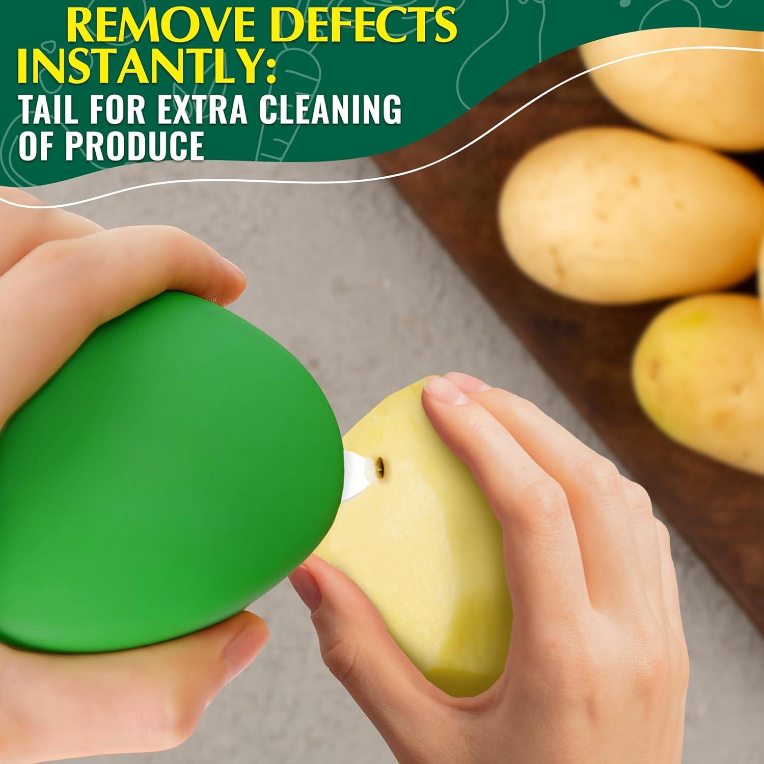 2 Pcs Cepillos de Fregar Vegetales ALPENKOK Ergonómicos