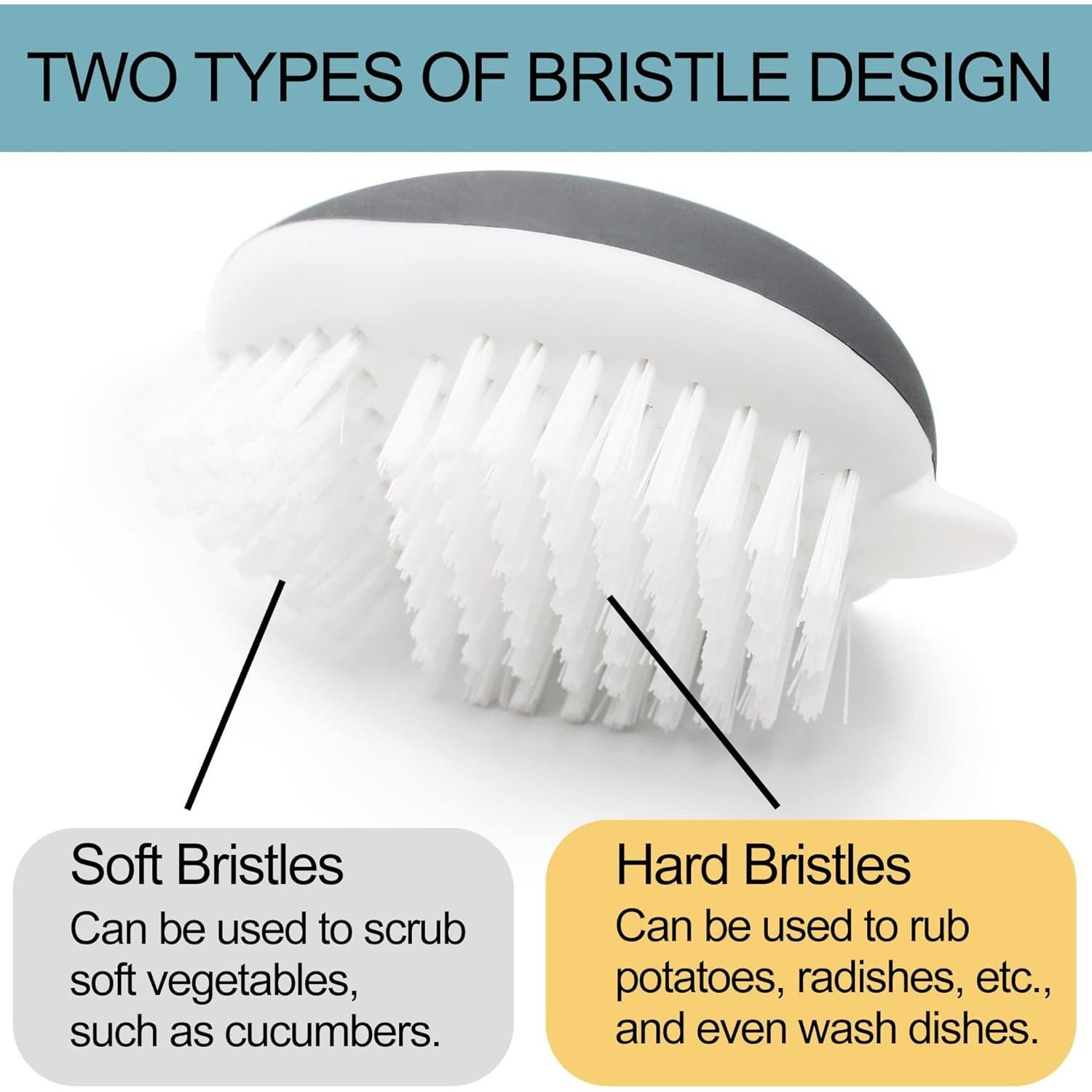 Cepillo de Vegetales Dfacio 2Pack con Removedor de Puntos