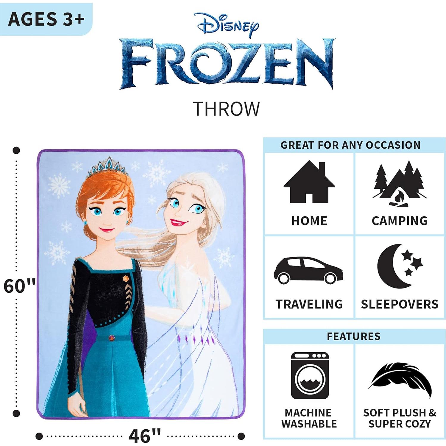 Manta Disney Frozen 2 Franco 116x152 cm Micro Raschel
