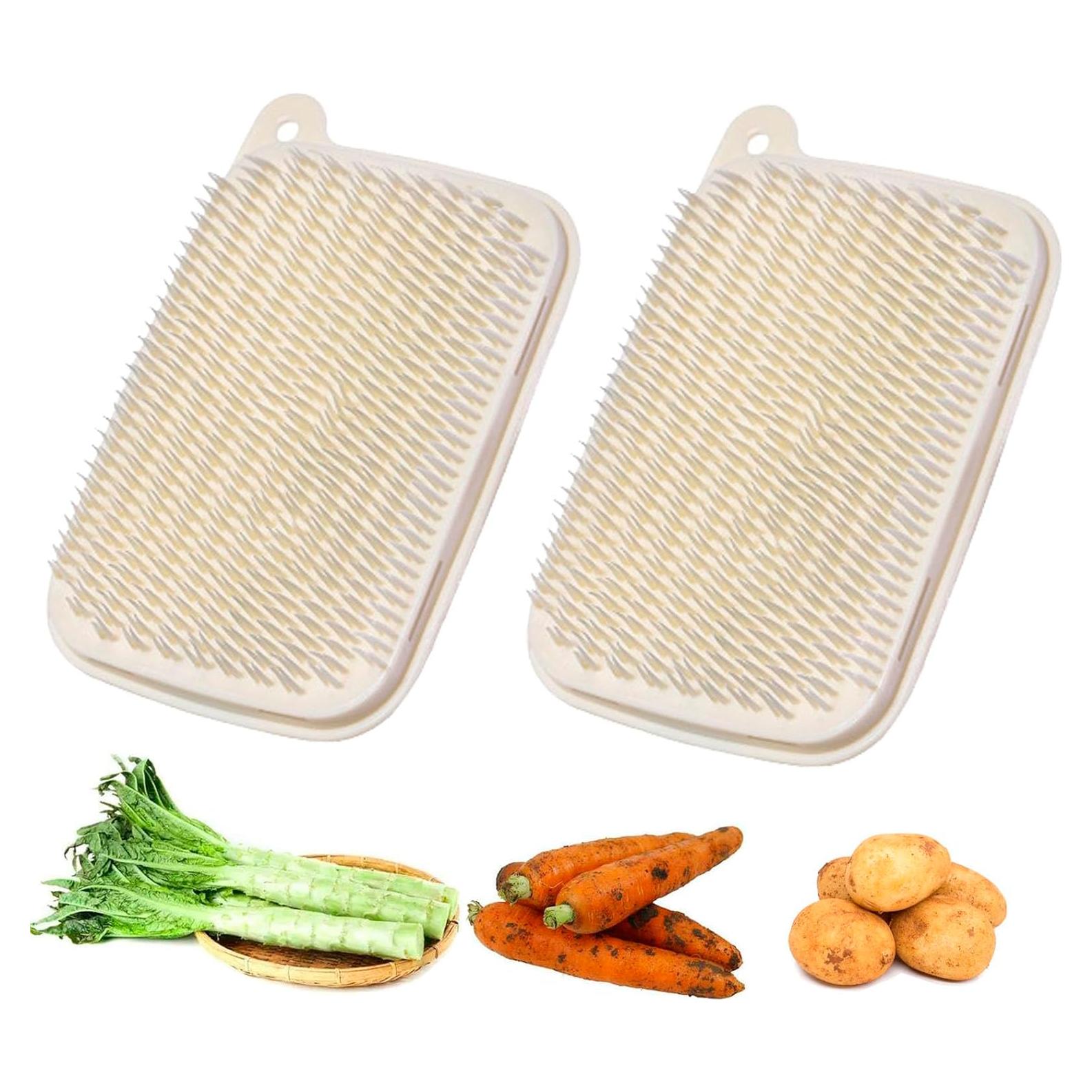 Cepillo de Verduras HAGBOU 2 PCS Cerdas Suaves Ecológico
