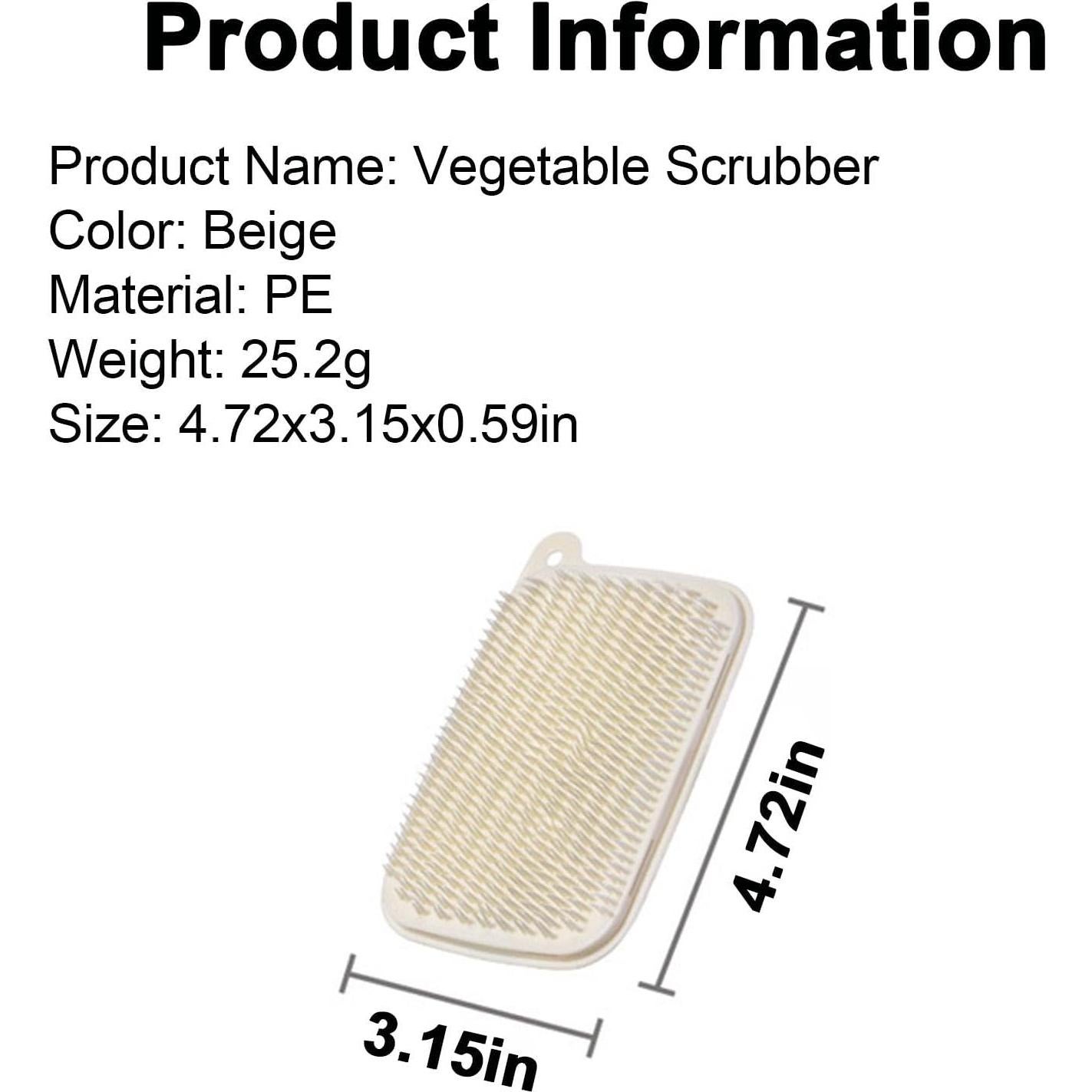 Cepillo de Verduras HAGBOU 2 PCS Cerdas Suaves Ecológico