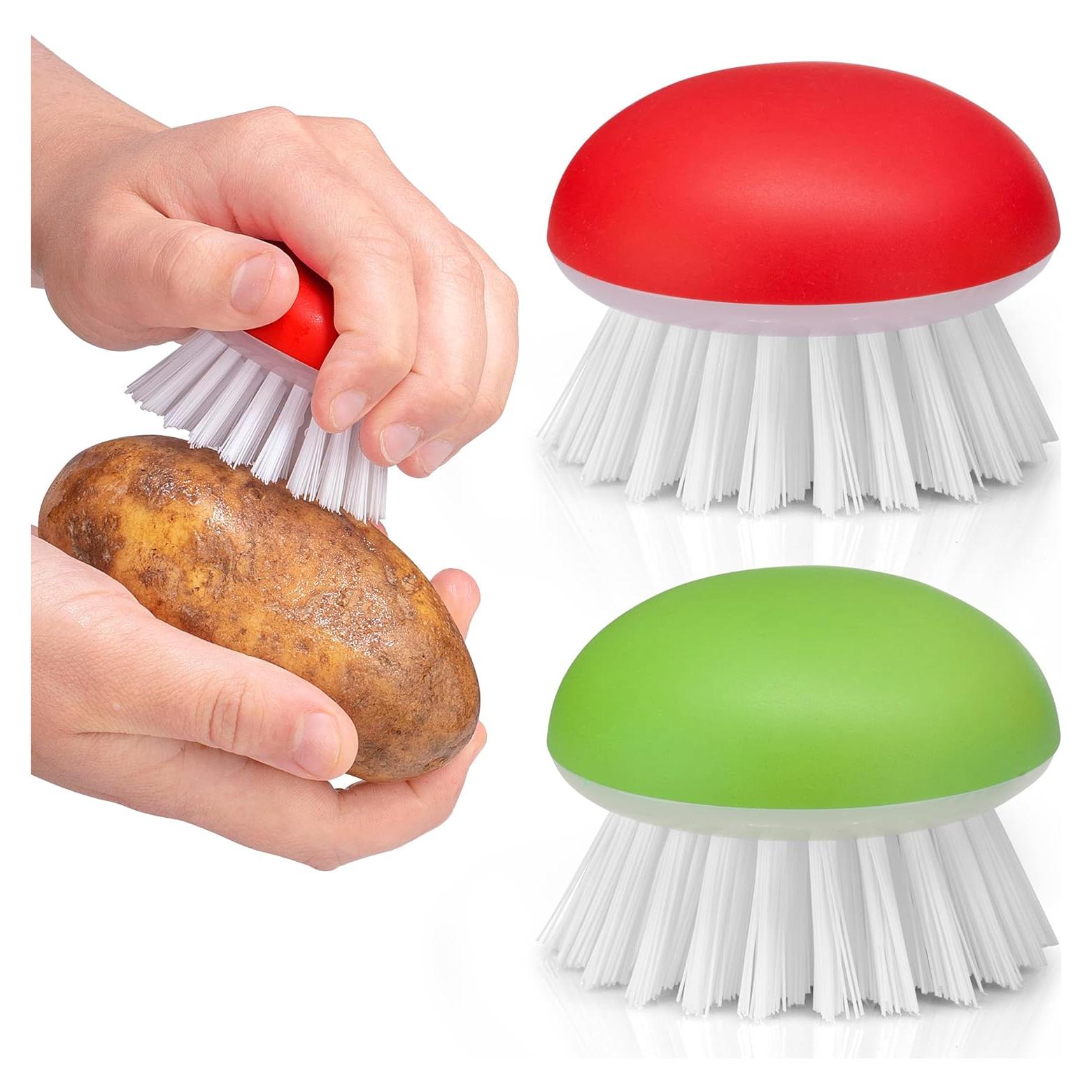 Cepillo de Vegetales Económico - Set de 2 Piezas Silicona