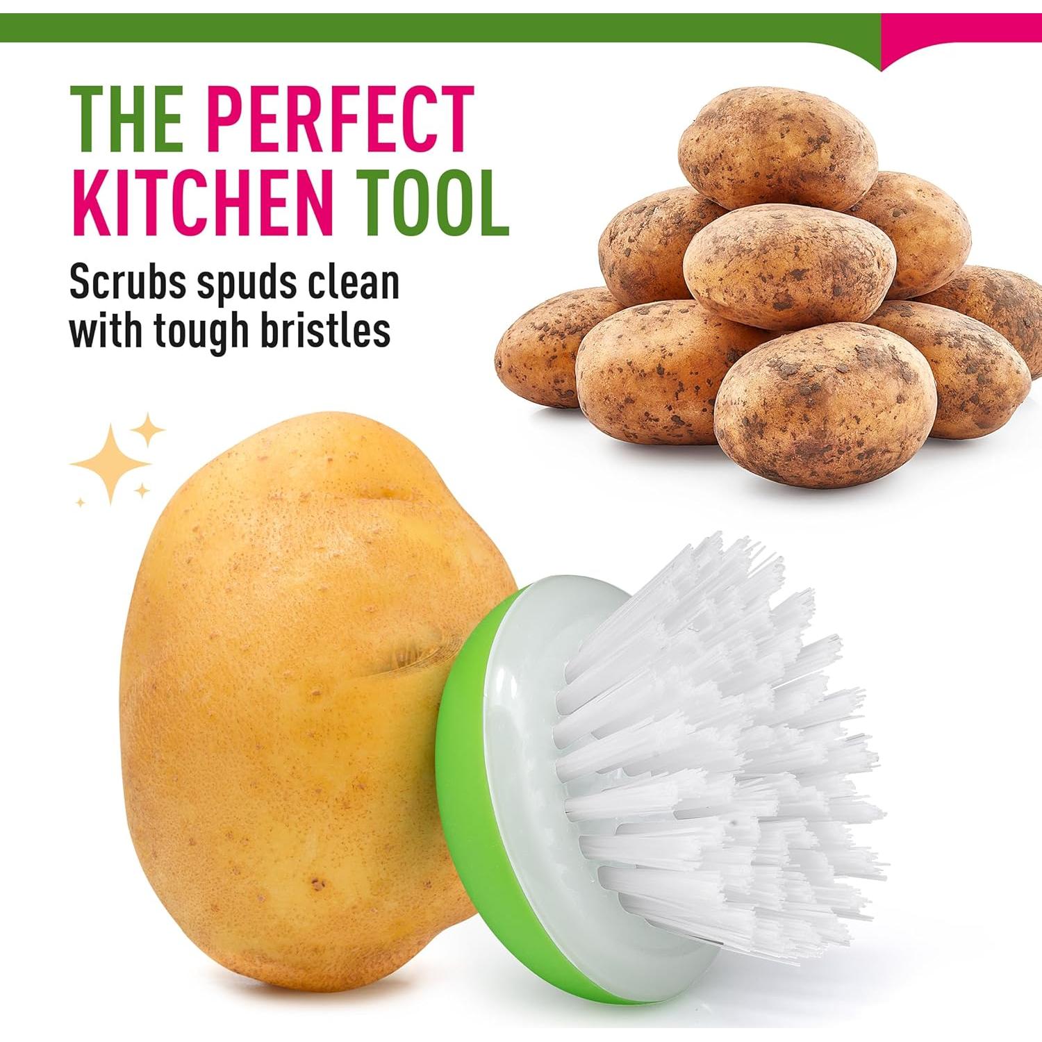 Cepillo de Vegetales Económico - Set de 2 Piezas Silicona