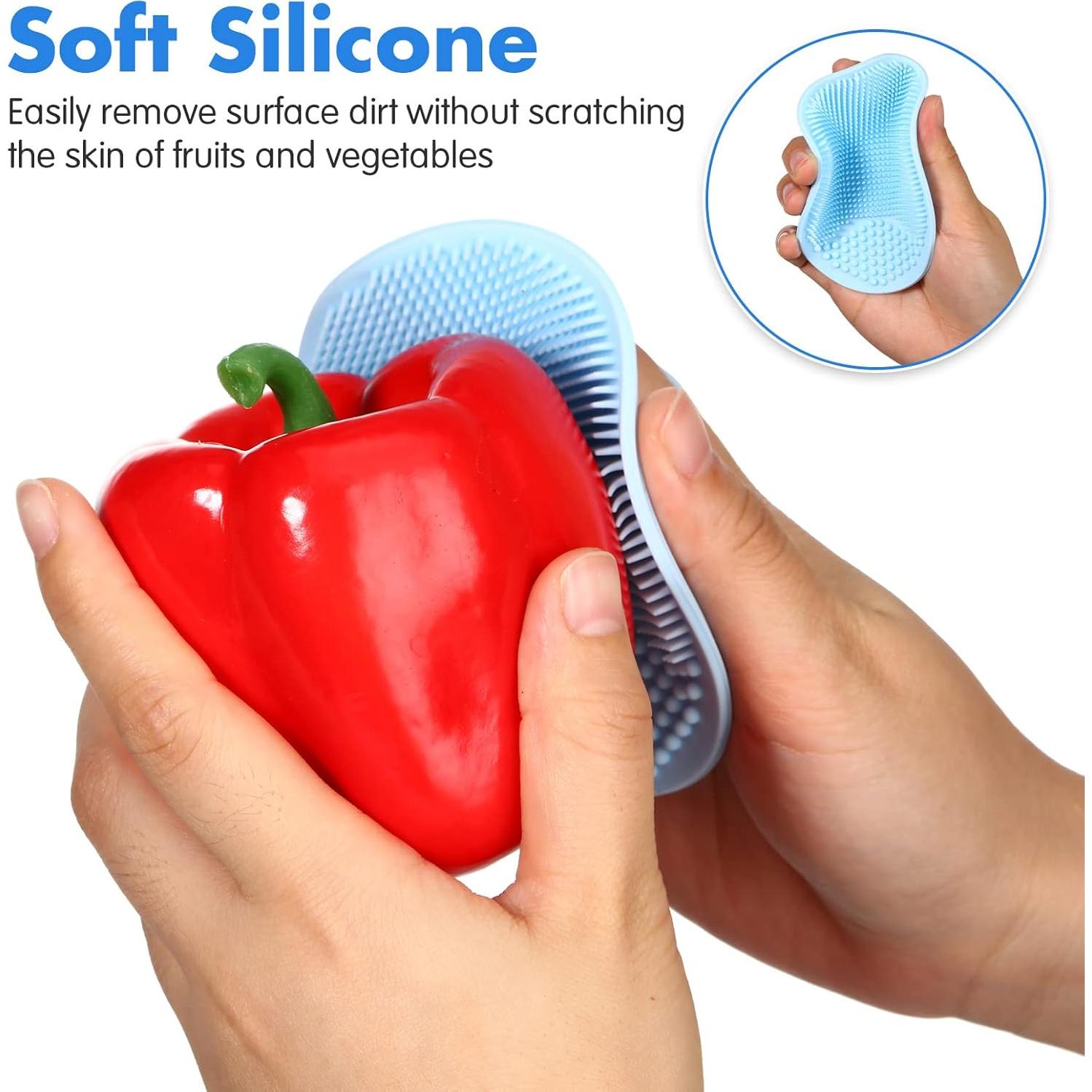 Juego de 2 Cepillos de Silicona Yinkin para Verduras 10x8 cm