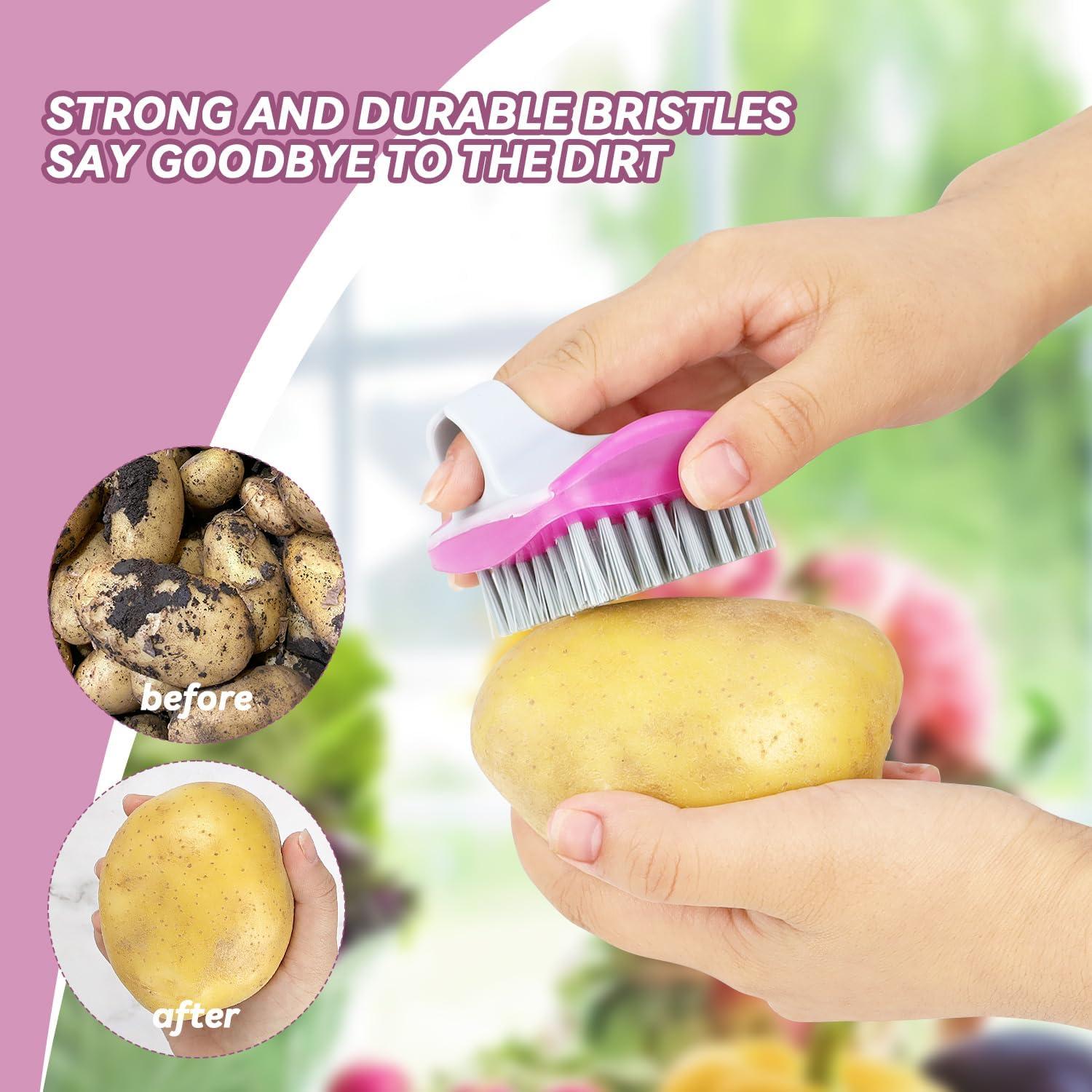 Cepillos de limpieza de verduras Yuntop - 3 piezas colores