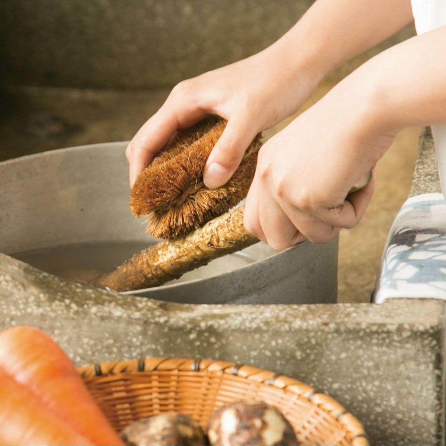 Cepillo de Fregado Ecológico Kamenoko Tawashi para Verduras